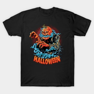 Smoky pumpkin - Halloween T-Shirt